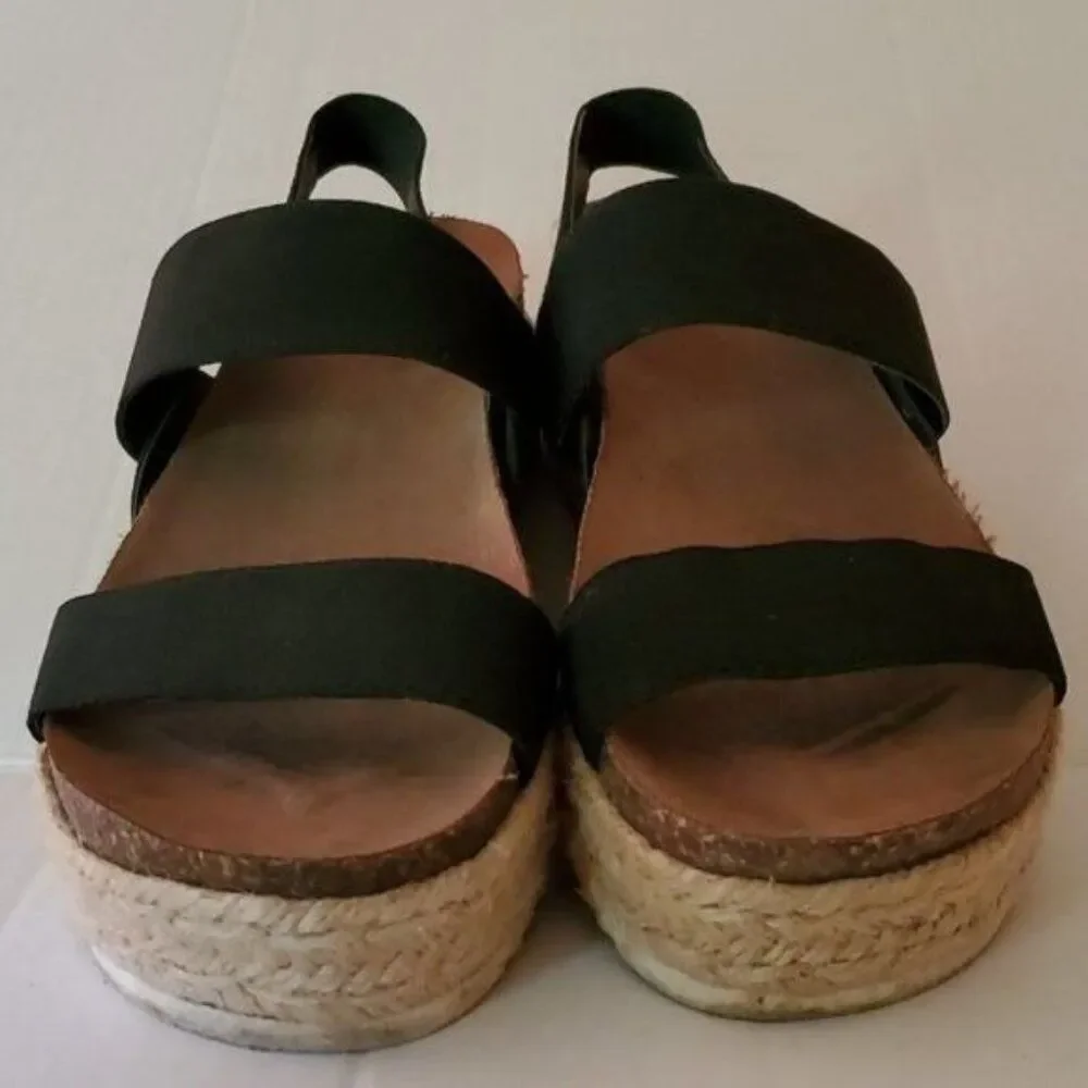 Steve Madden Espadrille Platform Sandals Shoes CYBELL Women's WOMAN'S Size 7 ½